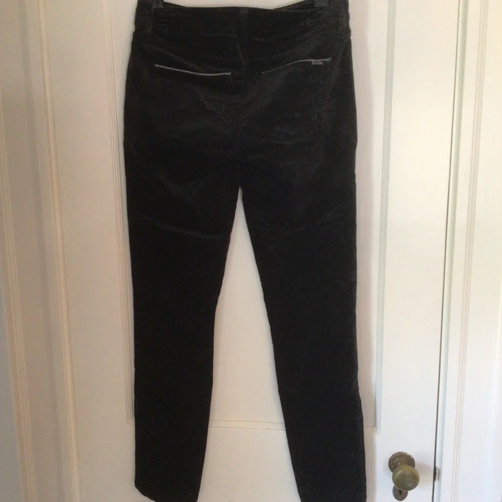 WHBM Velvet Mid Rise Skinny Jeans in Black Smoke sz 2 - Picture 6 of 8